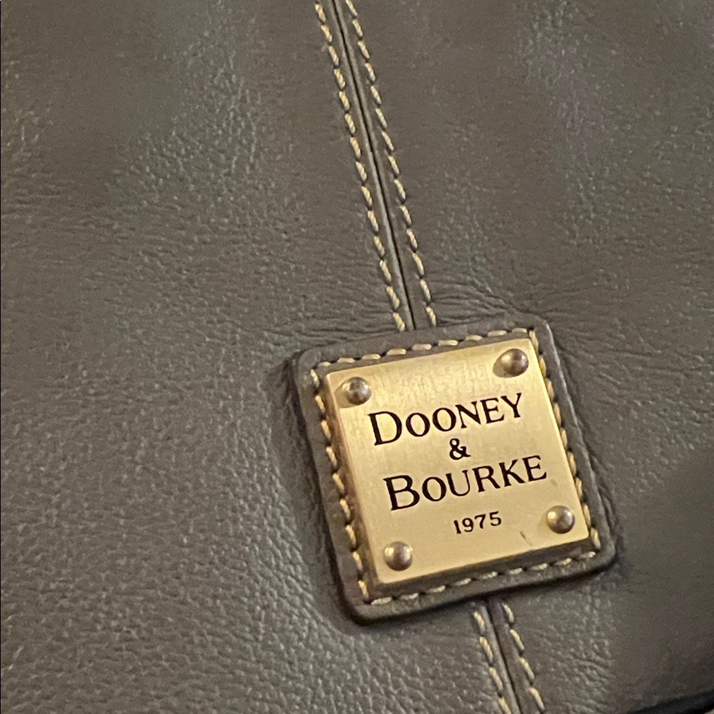 Dooney & Bourke Black and brown/grey Leather Hobo Bag - Picture 2 of 7